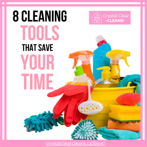 Assortment of cleaning supplies and tools